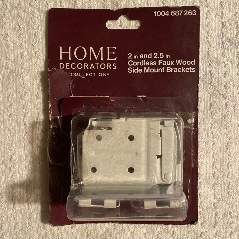 Home Decorators Collection 2” & 2.5” Cordless Faux Wood Side Mounting Brackets